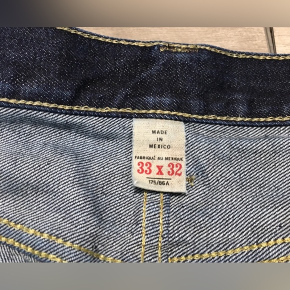 RRL Double RL Men’s Denim Blue Jeans Slim Narrow Union Standard Zip Fly Sz 33X32 - Picture 4 of 13